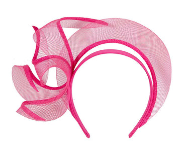 Exclusive fuchsia fascinator by Cupids Millinery-1