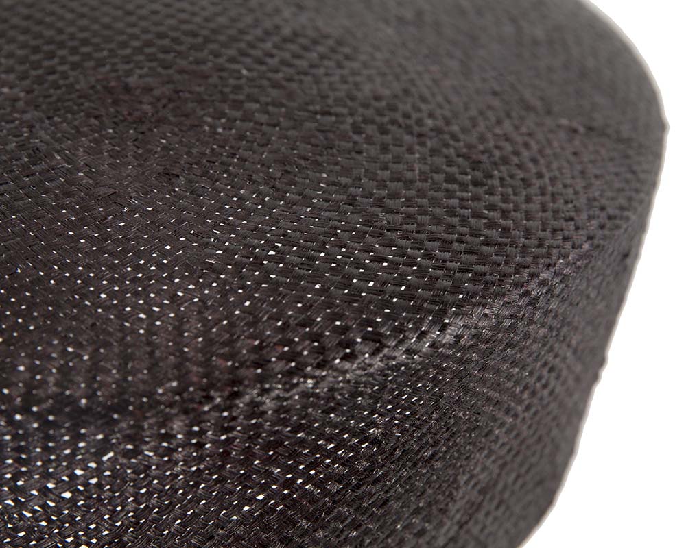 Large black beret hat by Cupids Millinery