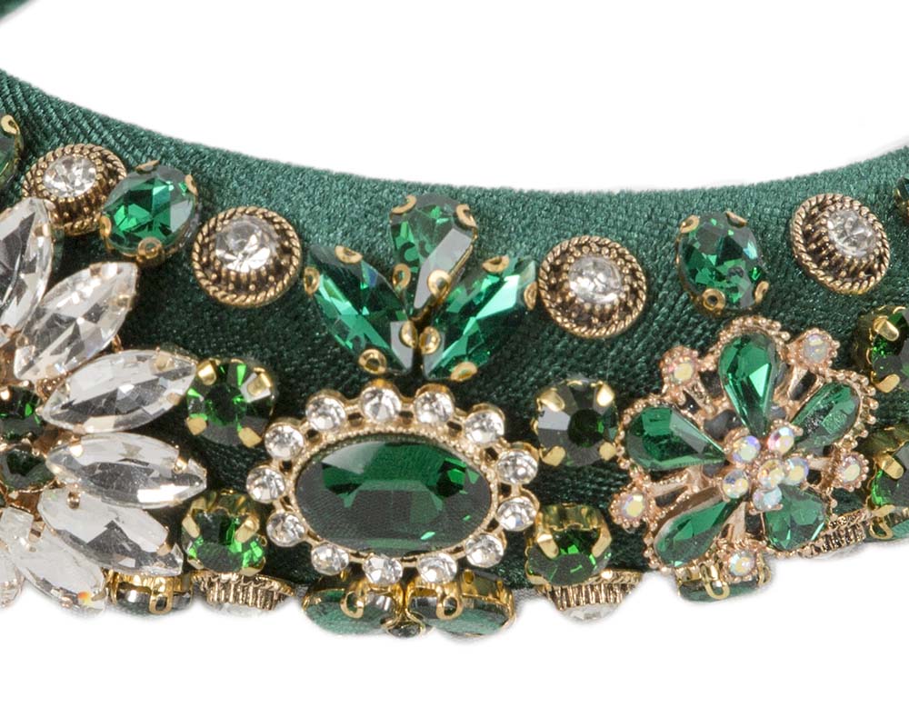 Green fascinator headband by Cupids Millinery-2