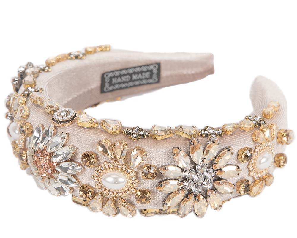 Nude fascinator headband jewelry fascinator