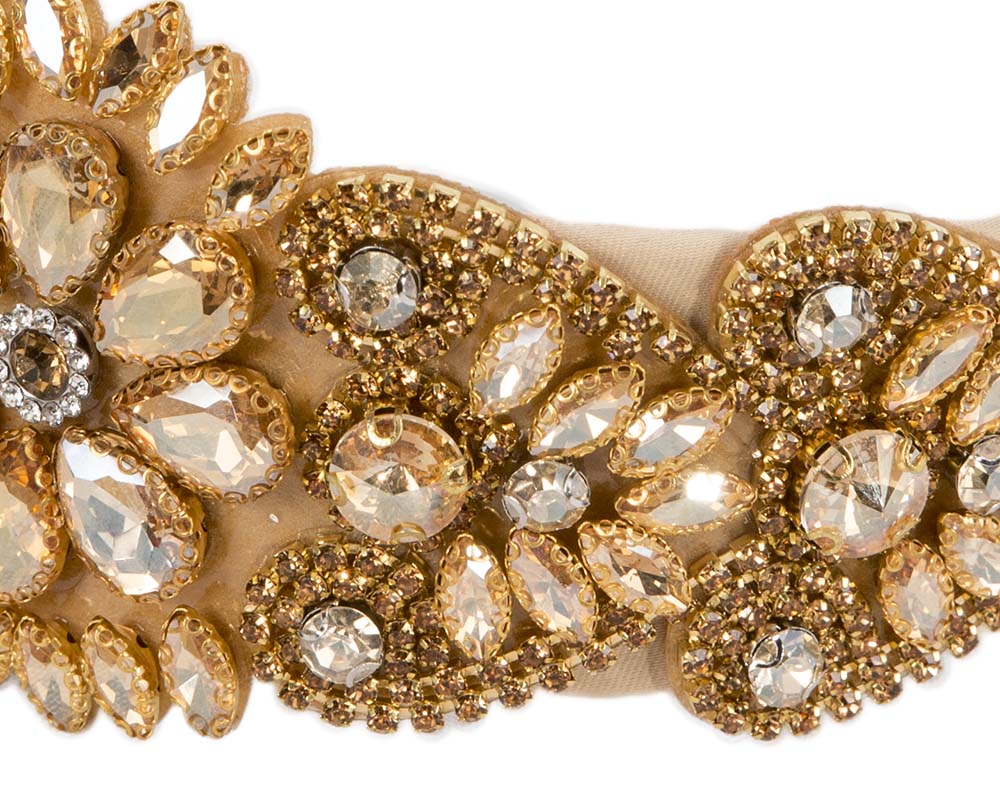 Gold jewellery fascinator headband-2
