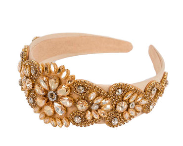 Gold jewellery fascinator headband-1