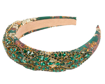 Exclusive green headband fascinator by Cupids Millinery CU552