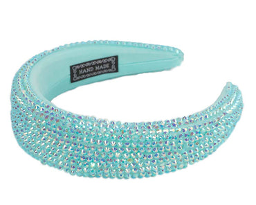 Sparkling blue fascinator headband