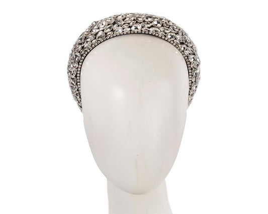 White crystal headband by Cupids Millinery-0