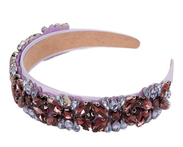 Lilac crystal headband by Cupids Millinery-1