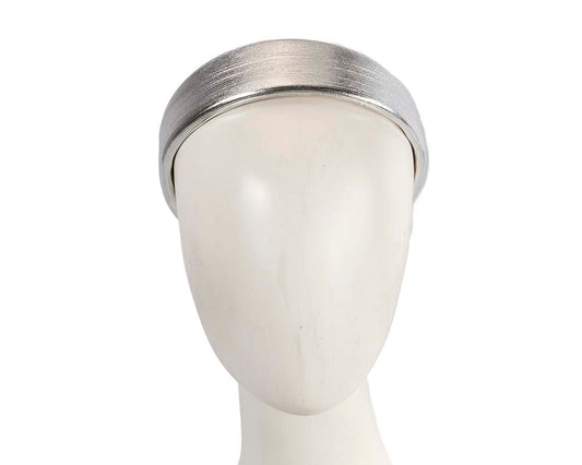 Silver fascinator headband CU612-0