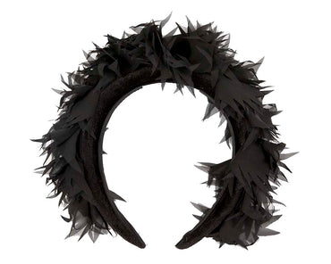 Exclusive black headband fascinator by Cupids Millinery CU628-1