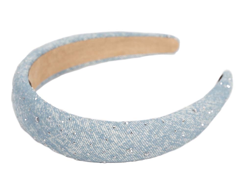 Blue fascinator headband-3