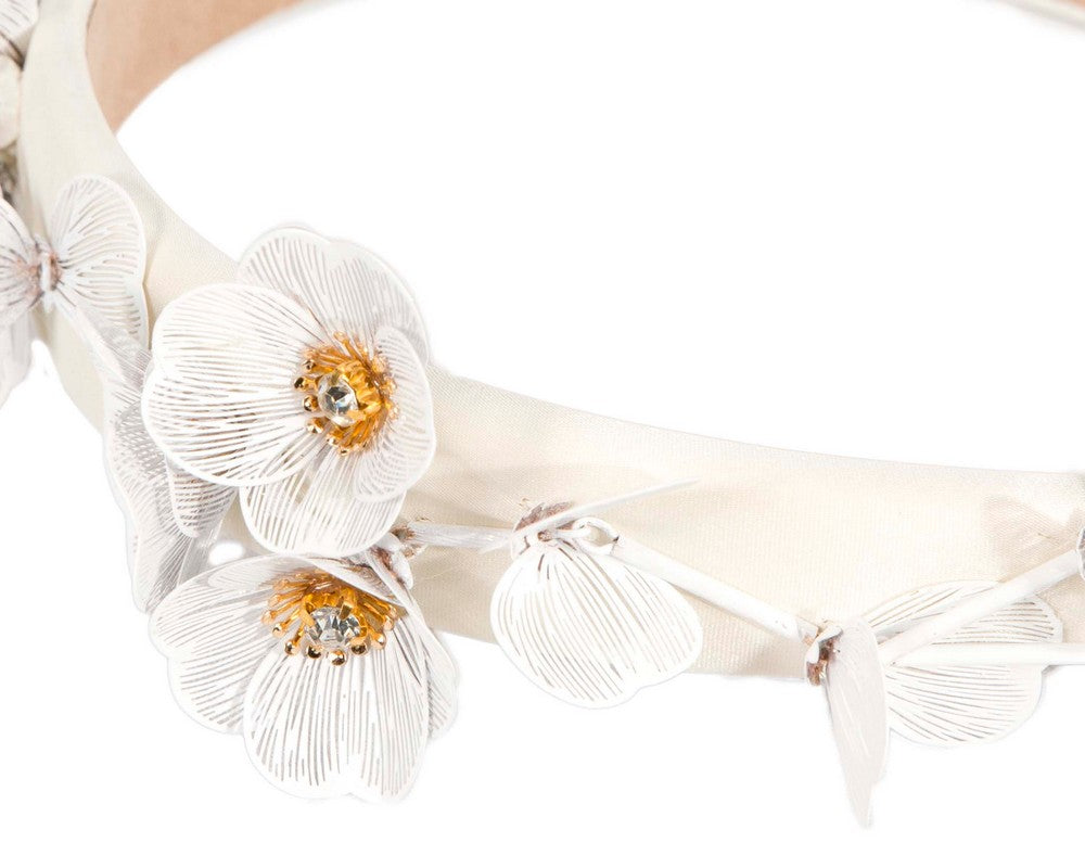 Fashion white fascinator headband by Max Alexander-2