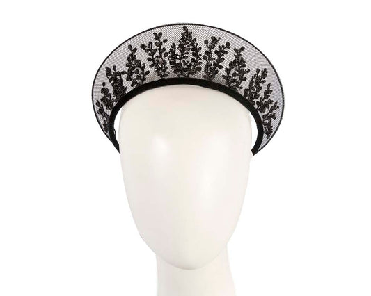 Exclusive black crown fascinator