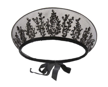 Exclusive black crown fascinator