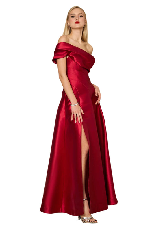 Dylan and Davids One-Shoulder Full-Length Formal Ball Gown Dress-0