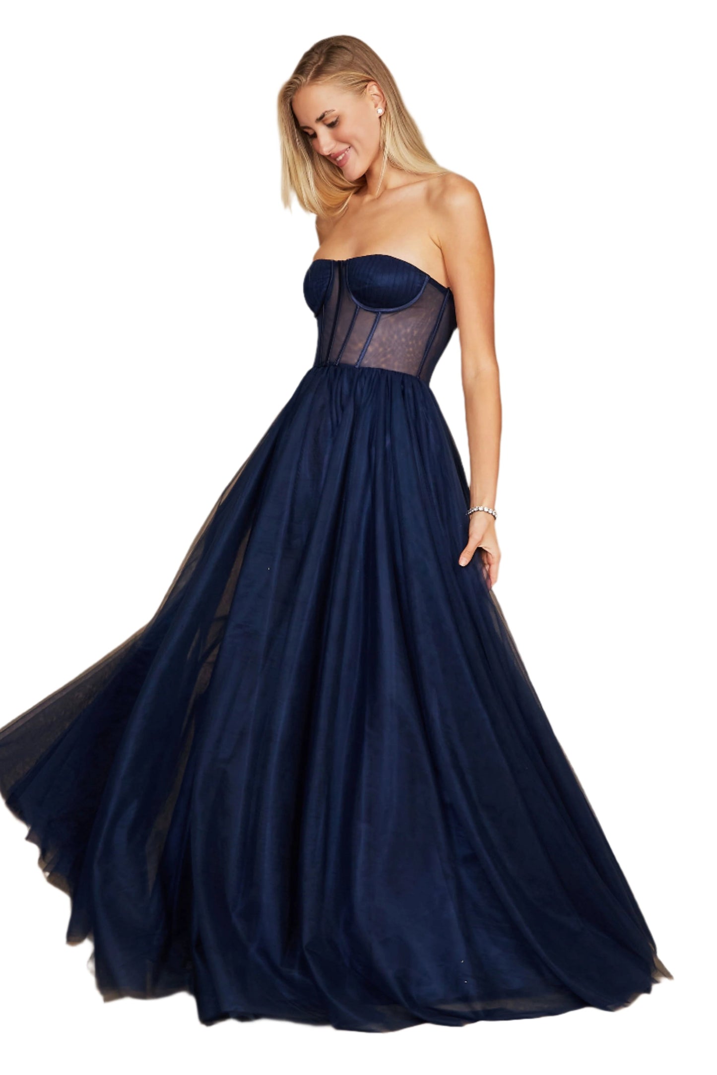 Dylan and Davids Corset-Style Prom Party Formal Ball Gown Dress-2