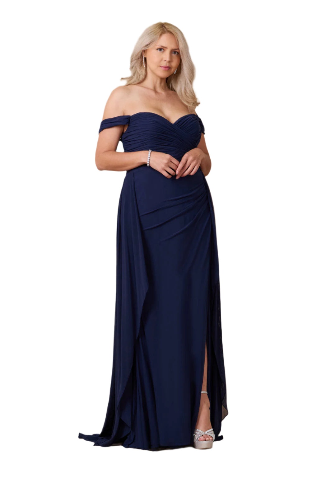 Dylan and Davids Off Shoulder Full-Length Formal Gown Evening Dress-5