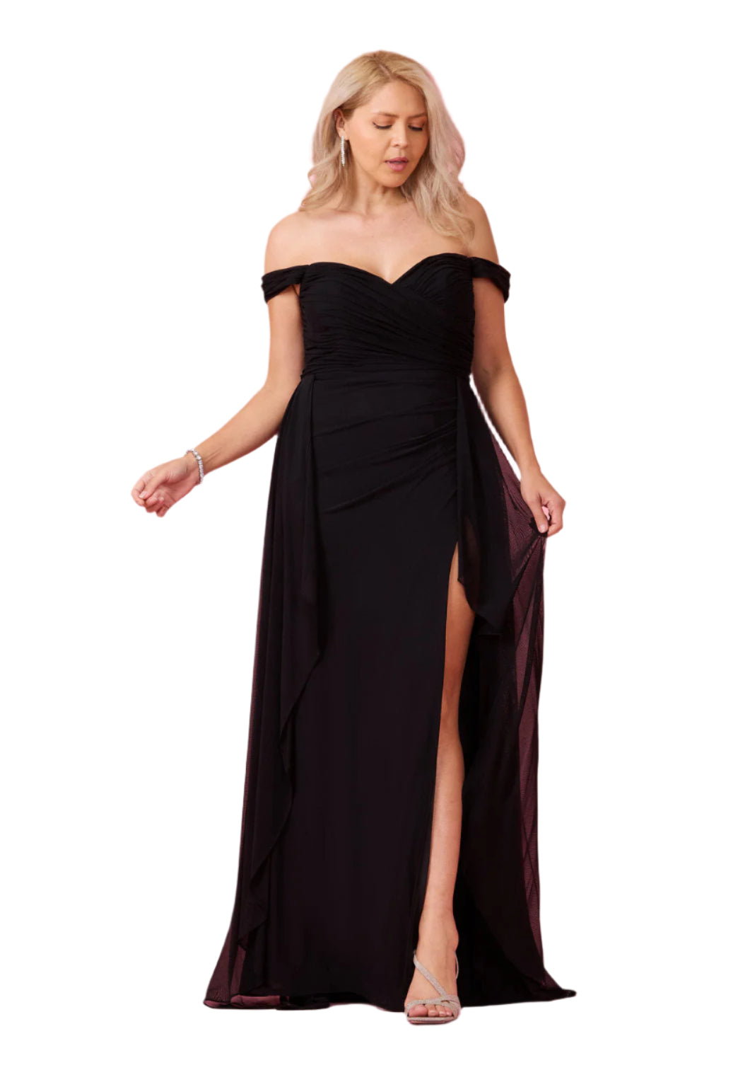 Dylan and Davids Off Shoulder Full-Length Formal Gown Evening Dress-3