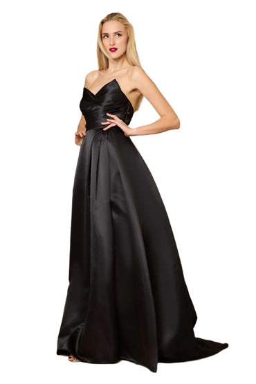 Dylan and Davids Full-Length Black Formal Ball Gown Party Dress-1