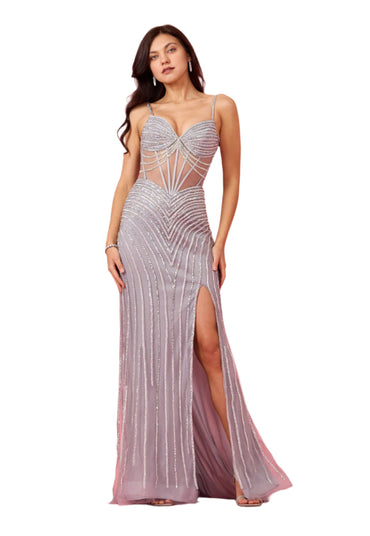 Kos Couture Fully Sequin Corset-Style Mermaid Gown Prom Dress-1