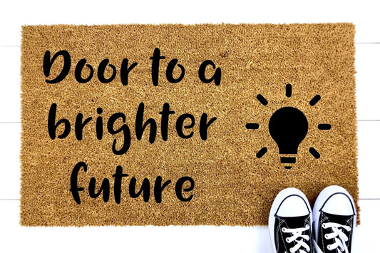 Door to a brighter future doormat-0