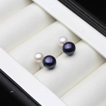 Genuine Freshwater Pearl Double Drop Earrings-1