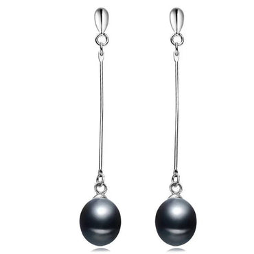 Stunning Genuine Freshwater Pearl Dangle Earrings-1