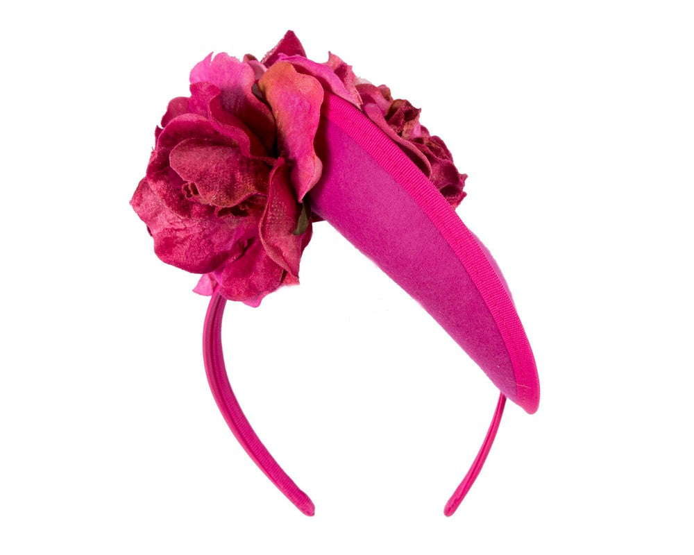 Fuchsia flower fascinator by Fillies Collection F669