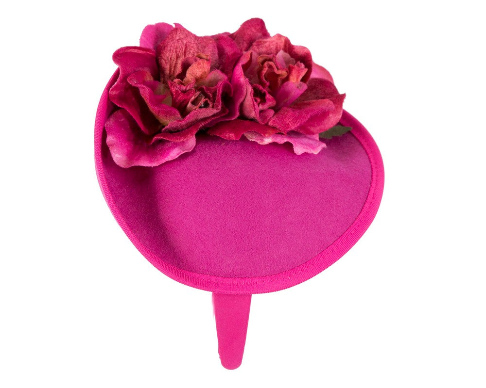 Fuchsia flower fascinator by Fillies Collection F669