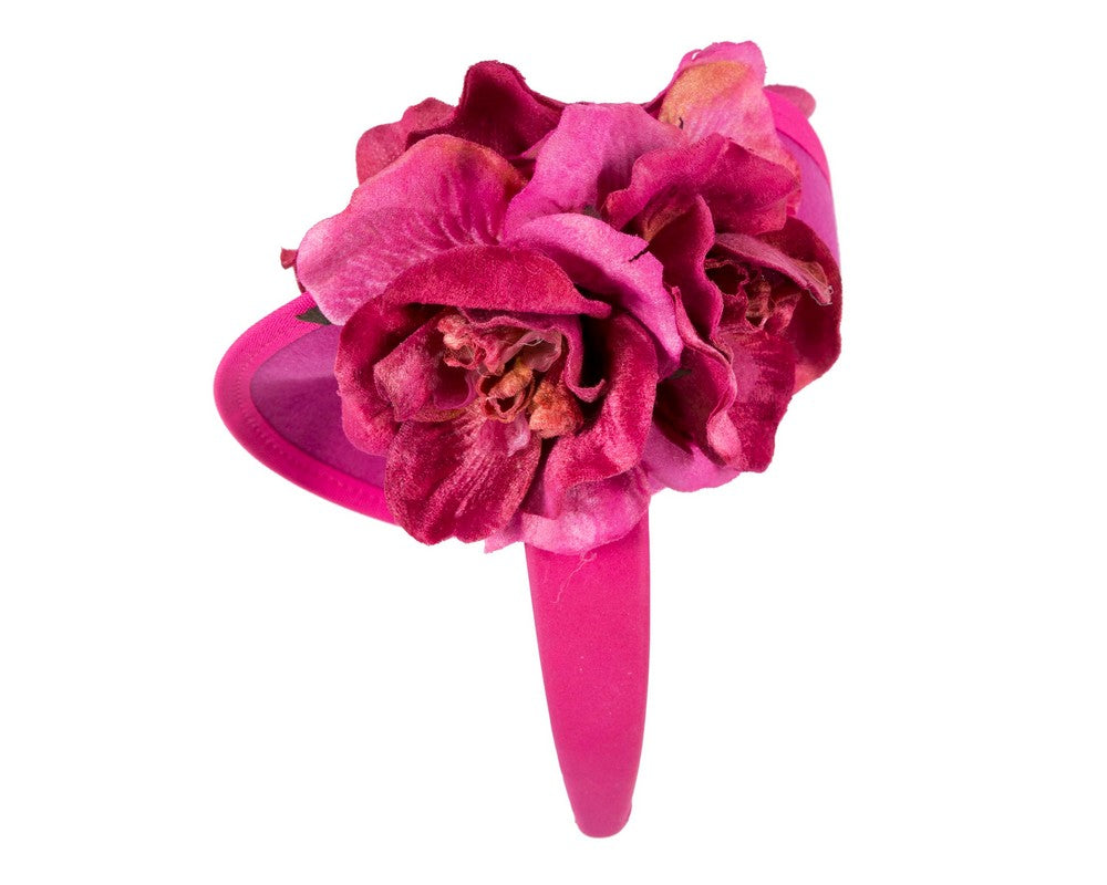 Fuchsia flower fascinator by Fillies Collection F669