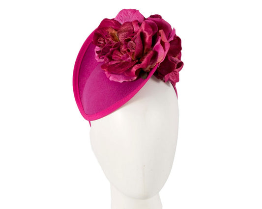 Fuchsia flower fascinator by Fillies Collection F669