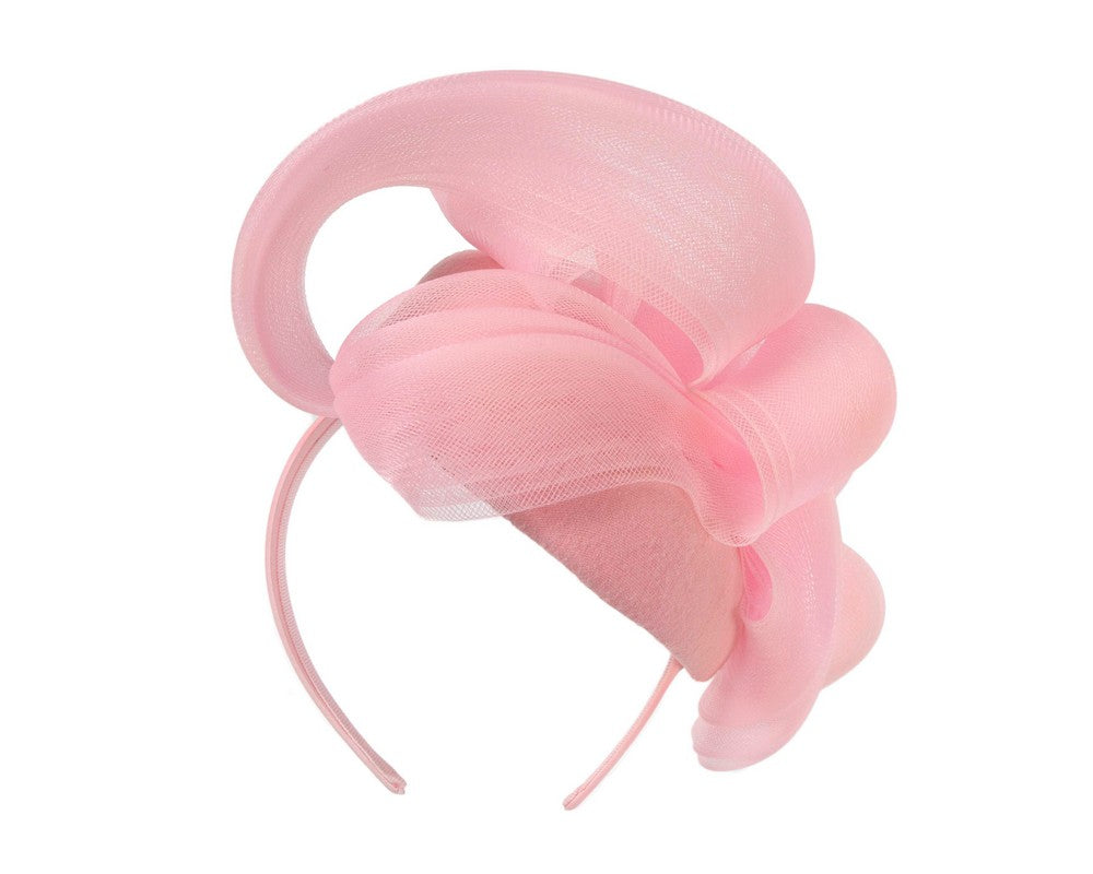 Pink winter racing fascinator by Fillies Collection-5