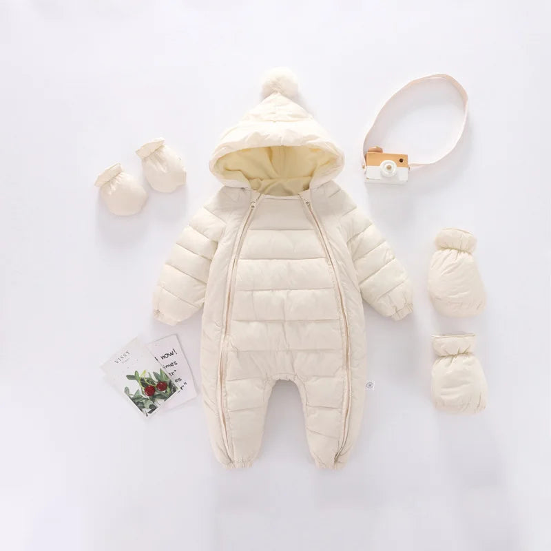 Breathable windproof thermal suit with hood and multi-variant zip-9