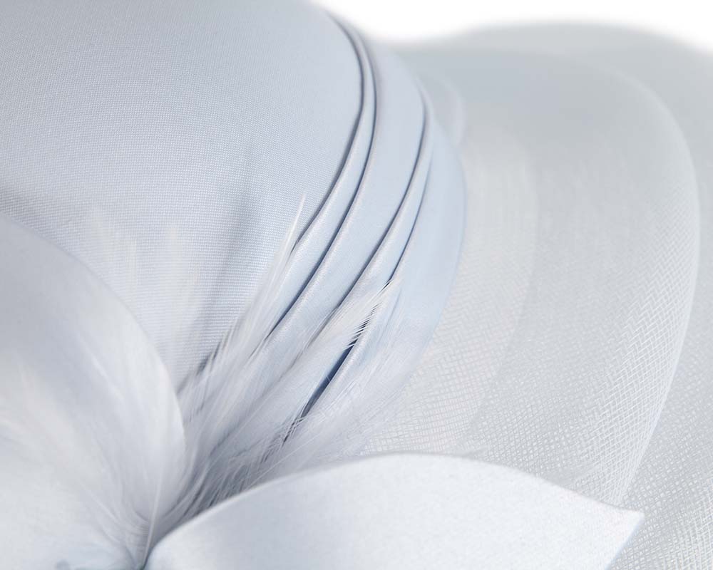 Light blue custom made mother of the bride hat
