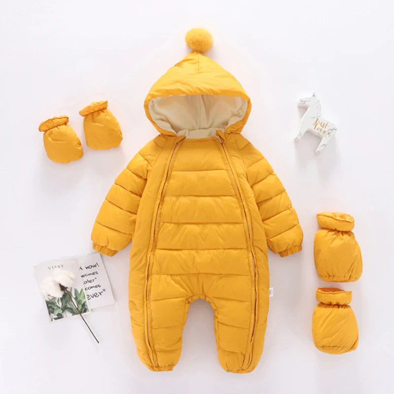 Breathable windproof thermal suit with hood and multi-variant zip-4