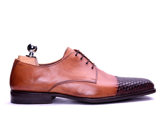 Marseille- Tan Derby Dress Shoes