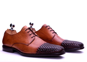 Marseille- Tan Derby Dress Shoes