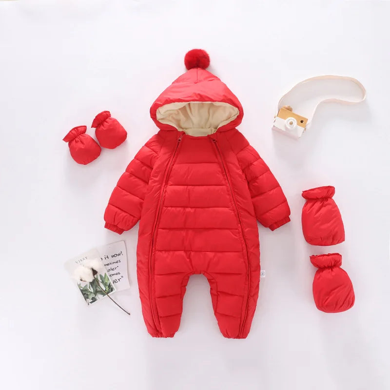Breathable windproof thermal suit with hood and multi-variant zip-5