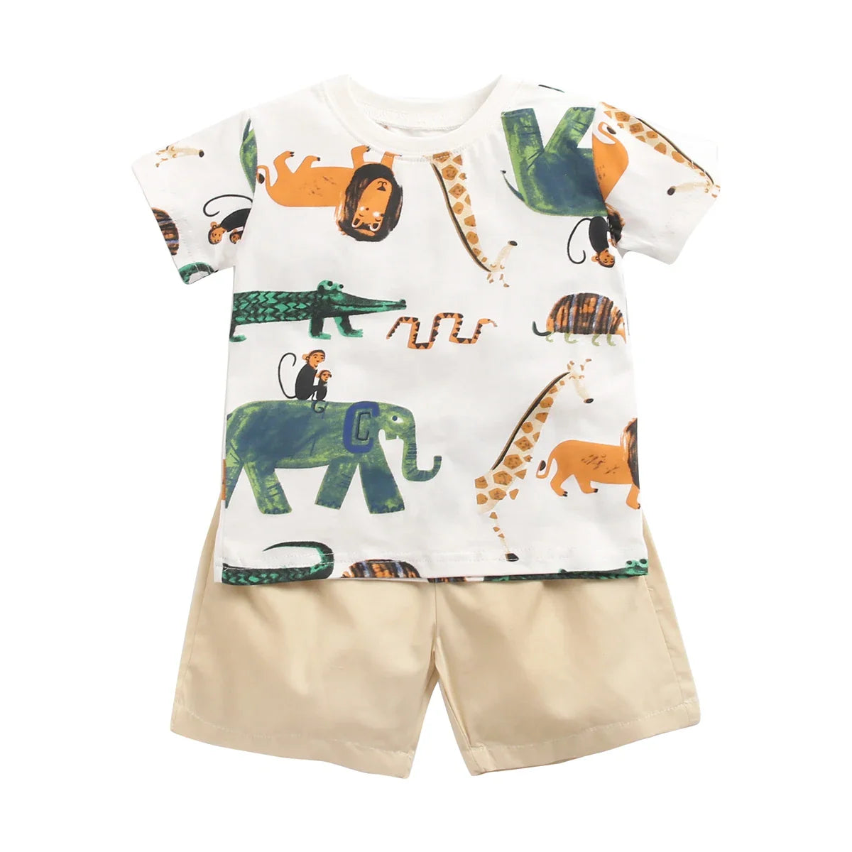 2pcs set t-shirt and shorts for children multivariant-6