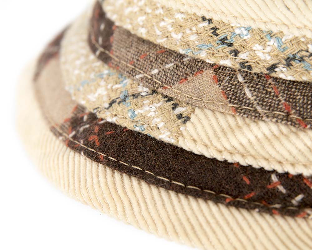 Beige ladies casual bucket hat-2