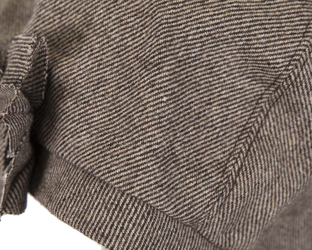 Brown winter ladies fashion beret hat by Max Alexander-3