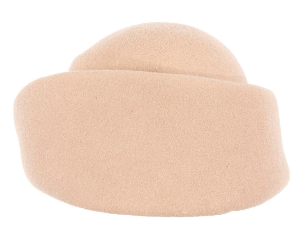 Unique nude ladies winter felt fashion hat-5