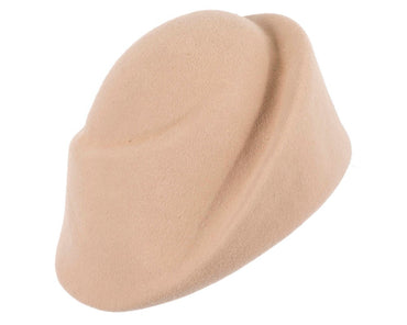 Unique nude ladies winter felt fashion hat-1