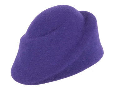 Unique purple ladies winter felt fashion hat-1