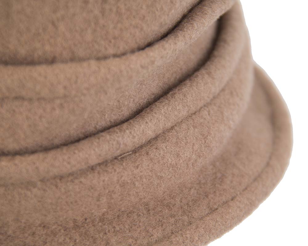 Warm coffee winter bucket hat by Max Alexander-2