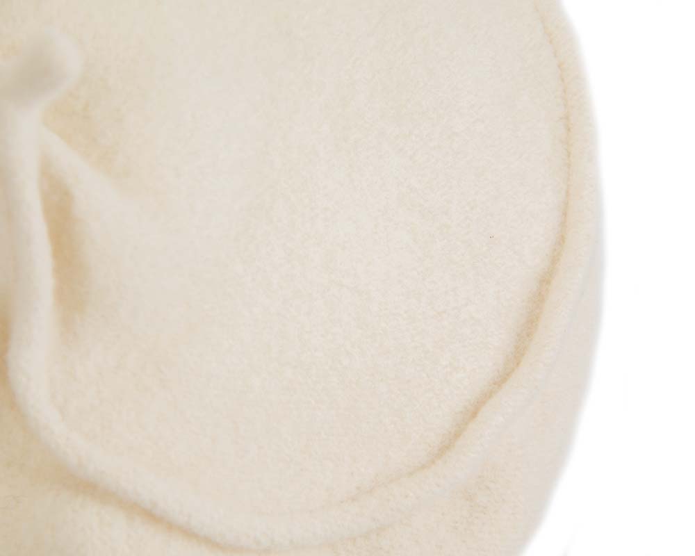 Stylish cream winter french beret by Max Alexander