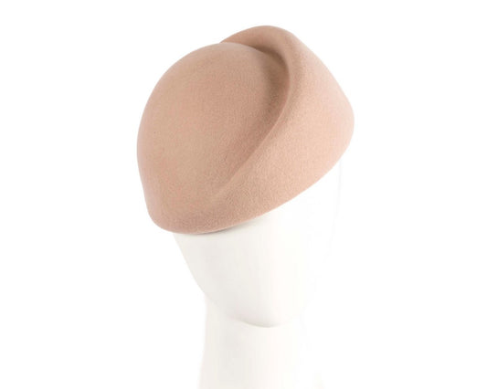 Designers beige felt ladies winter hat-0