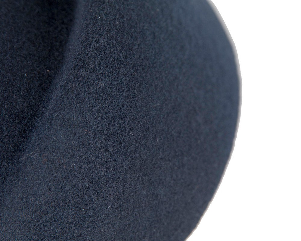 Designers navy felt ladies winter hat