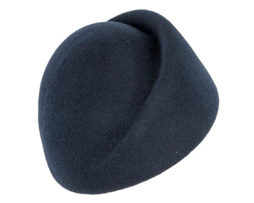 Designers navy felt ladies winter hat