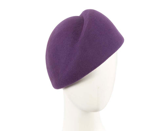Designers purple felt ladies winter hat-0