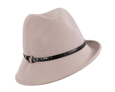 Grey felt trilby hat by Max Alexander J402-1