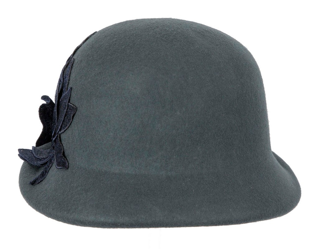 Blue grey winter fashion hat by Max Alexander